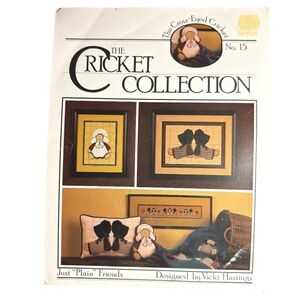 Just Plain Friends Counted Cross Stitch Pattern The Cricket Collection #15 1984
